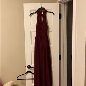 Burgundy formal dress